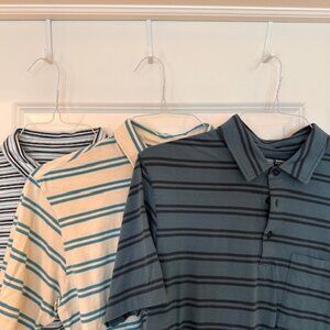Lot of 3 Patagonia Cotton Lightweight Polos - Medium